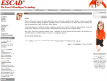 Tablet Screenshot of escad.cz